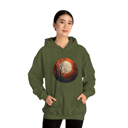 Halloween Harvest Moon - Graphic Hooded Sweatshirt